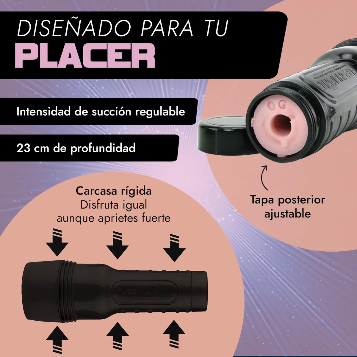 FLESHLIGHT Stamina Training Unit | Realistic Male Masturbator, Rosa