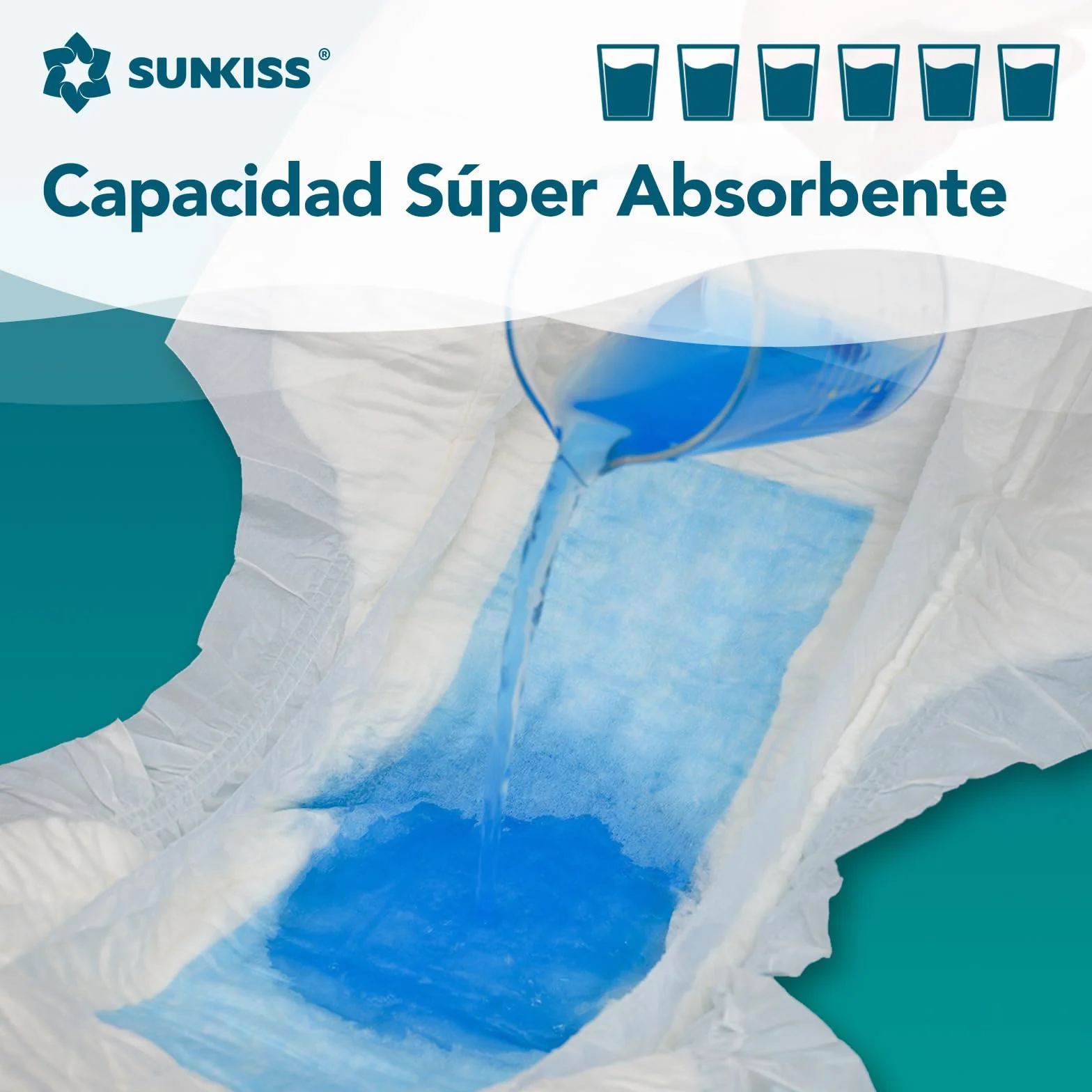 SUNKISS TrustPlus Pañales para Adultos Durante la Noche con Máxima Absorción, Bragas Absorbentes Unisex para Incontinencia, Mujeres y Hombres, Control de Olores, Talla XL, 12 Unidades