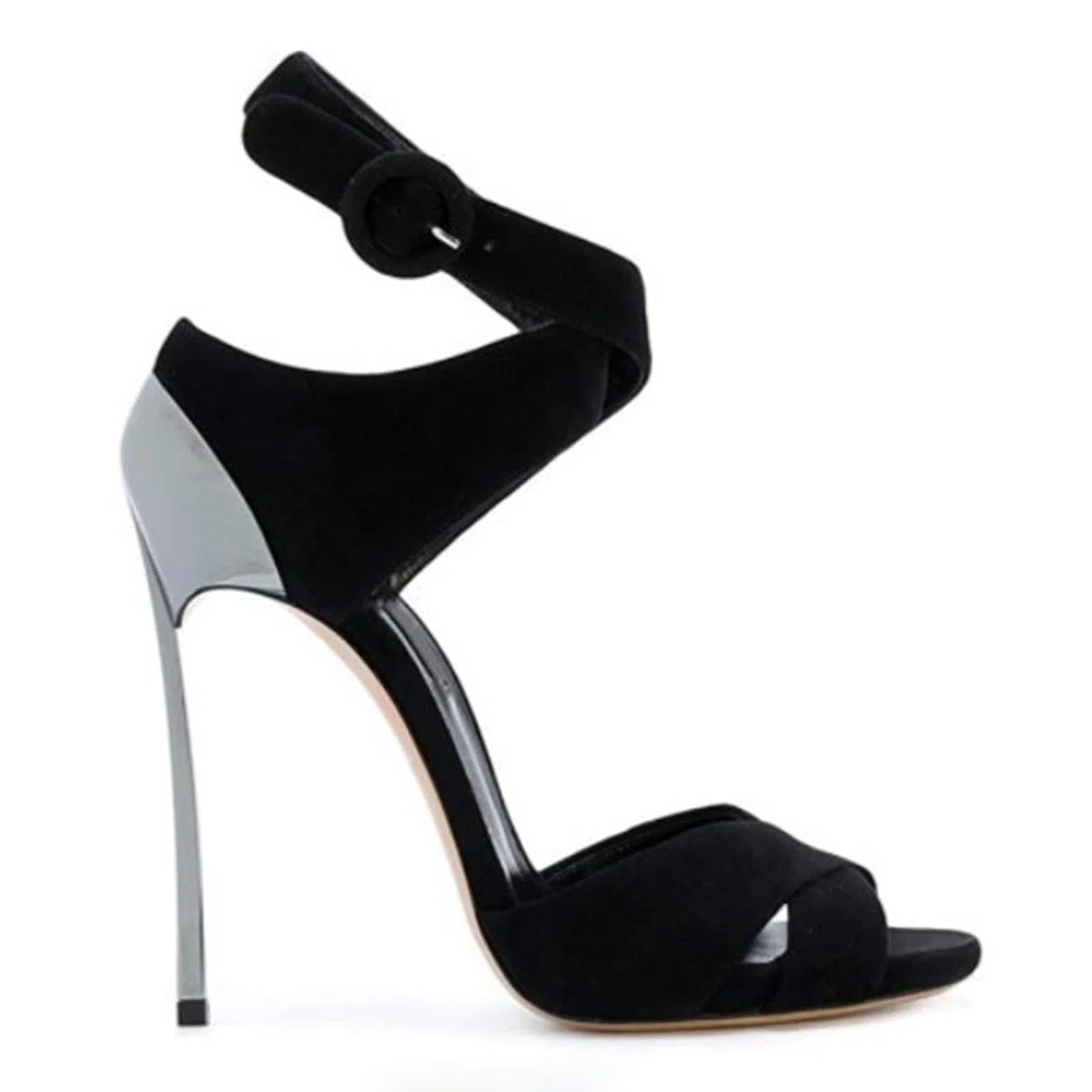 Sandalias de tacón Alto de 4.7 Pulgadas para Mujer, con Punta Abierta y Tiras, Tacones Sexy