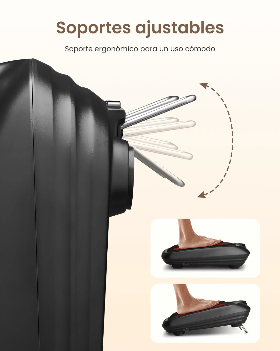 RENPHO Masajeador eléctrico de pies Shiatsu con calor, masaje de amasamiento profundo, cubierta extraíble