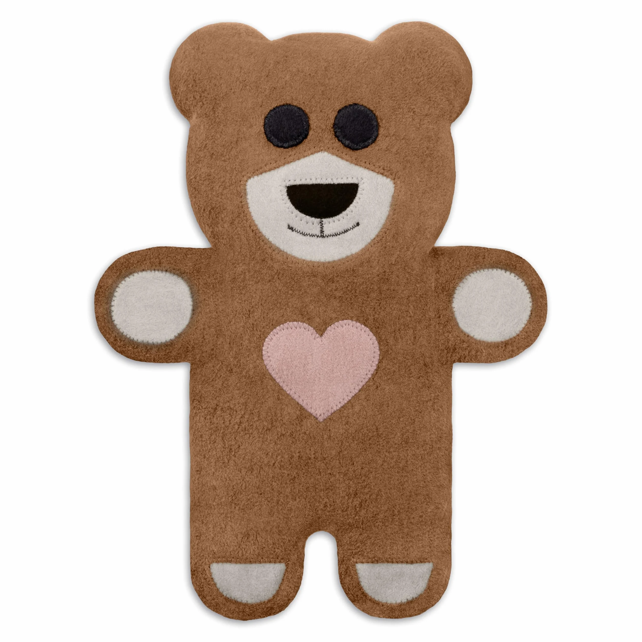 LESCHI Bolsa Semillas Microondas 100% Algodón Trigo Orgánicos, Saco Térmico con Funda Lavable para Dolores Menstruales, Cólicos Abdominales, Oso Teddy Marrón