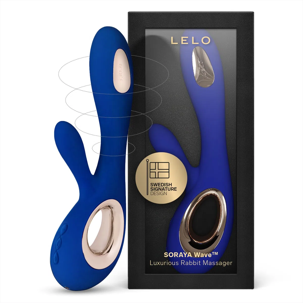 LELO SORAYA Wave, Vibrador Doble Vibrador Mujer Juguetes Eróticos Para Mujer Sexuales Juguetes Eróticos Para Mujer Adultos, Midnight Blue