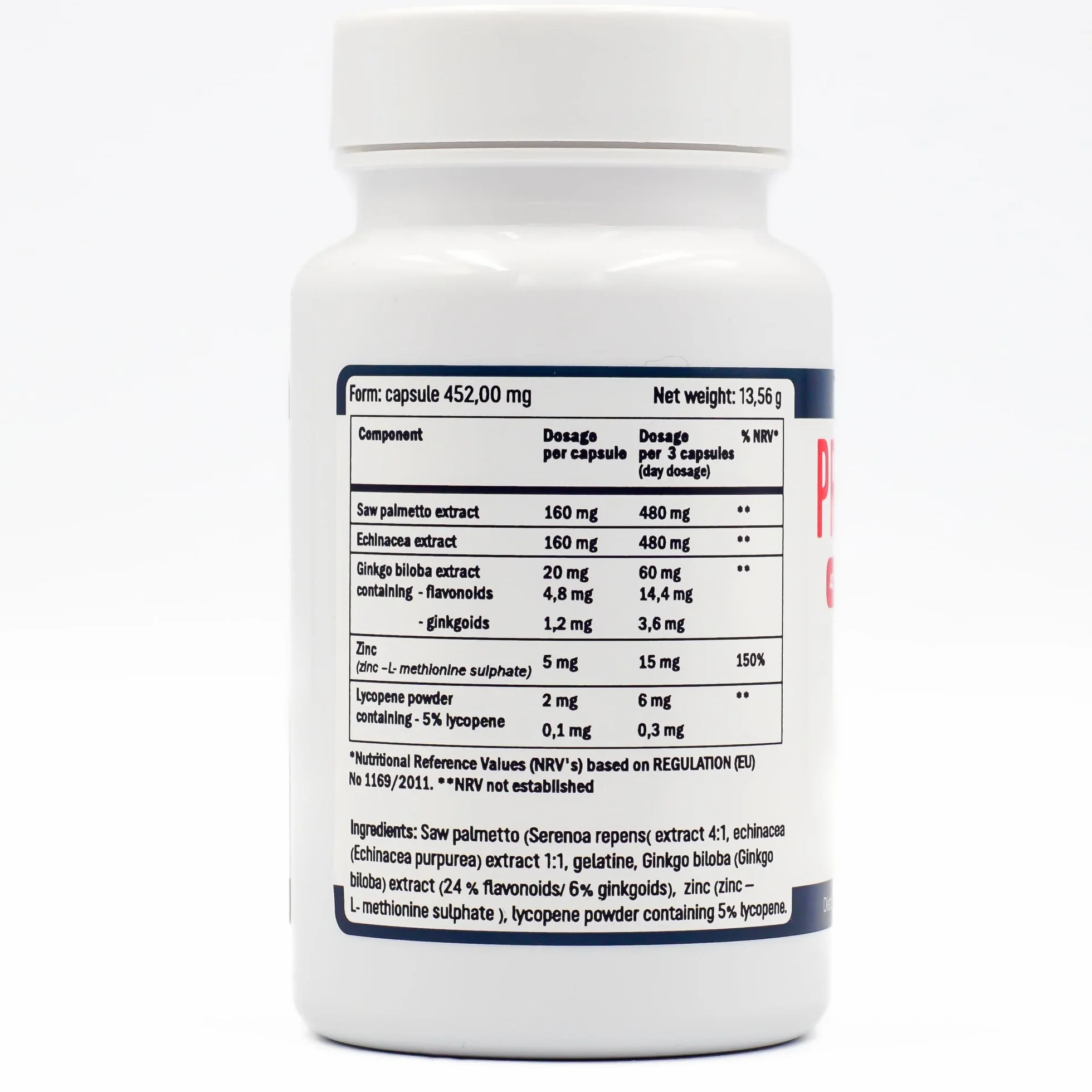 Prostalis – Complemento Alimenticio Vegetal para Hombres – 30 Cápsulas con Equinácea, Ginkgo biloba, Zinc y Licopeno. (3)