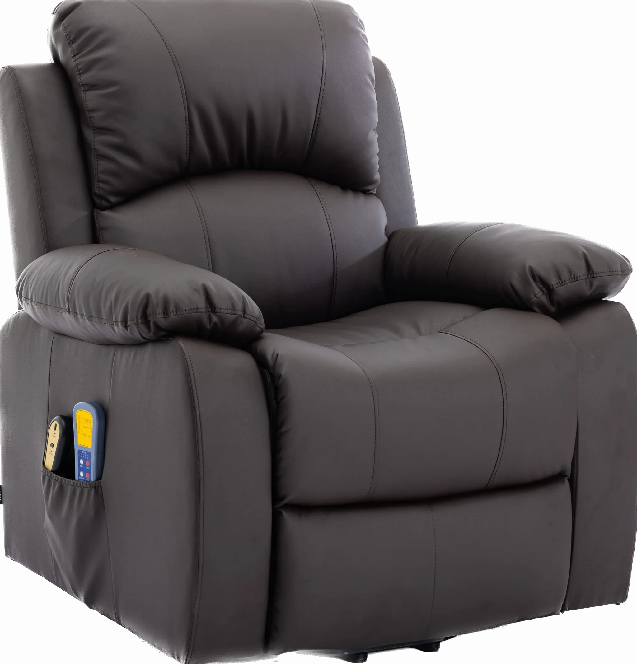Astan Hogar Sillón Relax Eléctrico con Función Auto-Ayuda y Masaje, Modelo Ramón AH-AR30930CH, Chocolate