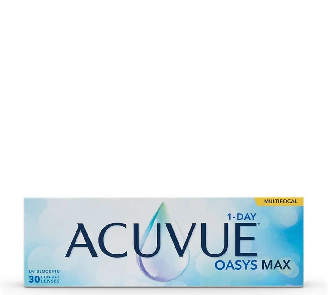 Acuvue Oasys Max 1-Day Multifocal Lentes Diarias 30 Unidades -3.50 Dpt +1.50 Adición 14.3 mm 8.4 mm