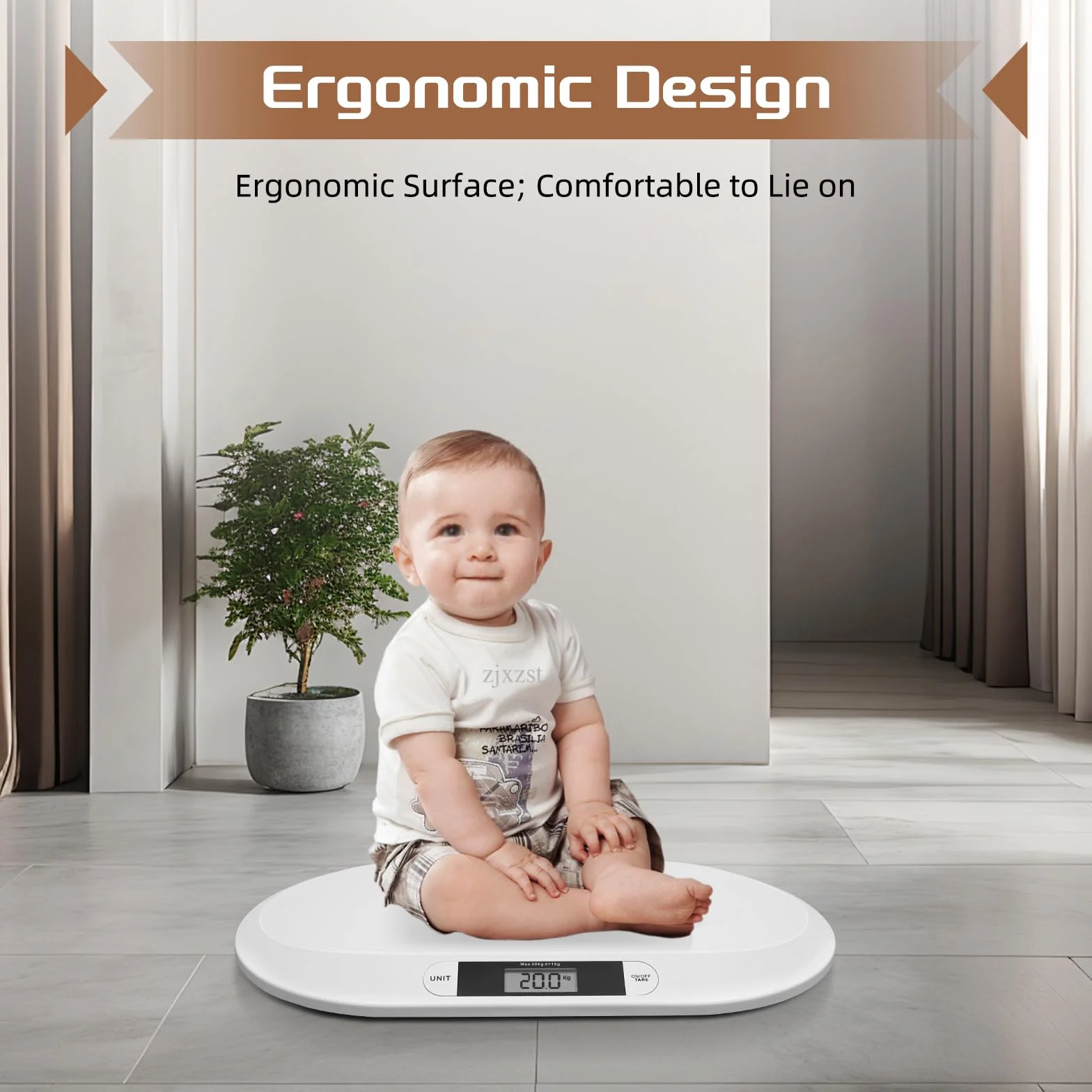 Báscula digital inteligente para bebé, gatos y animales pequeños, hasta 44 libras, con apagado automático, 3 unidades