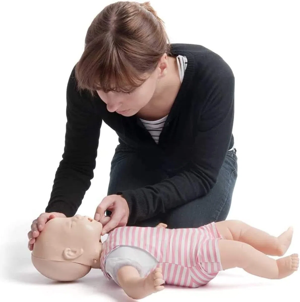 Modelo De Reanimación Cardiopulmonar, Modelo De Primeros Auxilios Para Bebés Entrenamiento De Asfixia Bebés Muñeca Maniquí De RCP Profesional Avanzado Con Maniquí De Entrenamiento De Bolsa O Ayuda
